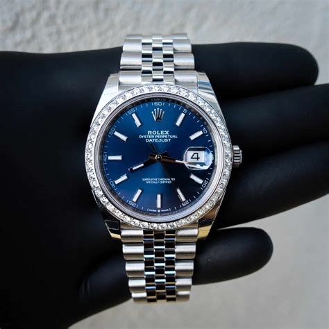 blue rolex dj dial|rolex 41mm datejust blue dial.